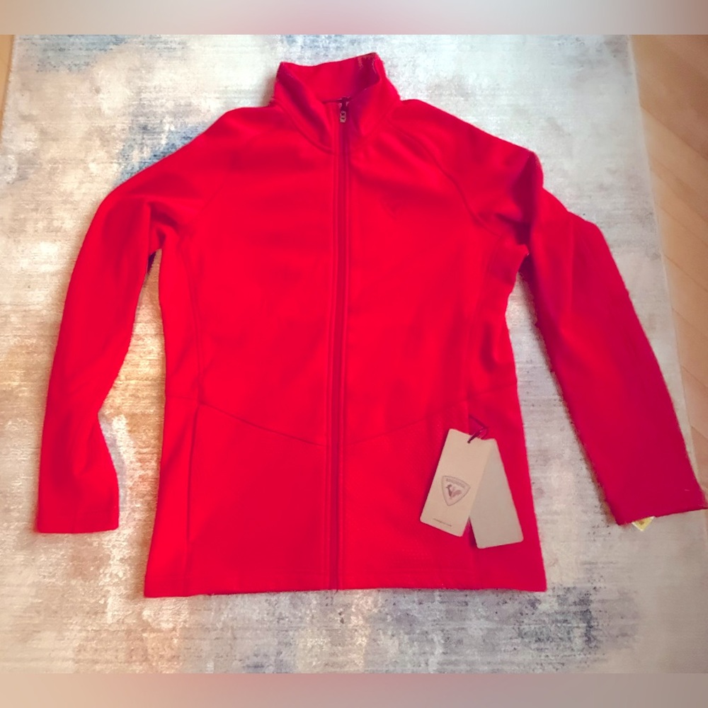 Rossignol Men’s Classique Sports Full Zipper Red Jacket